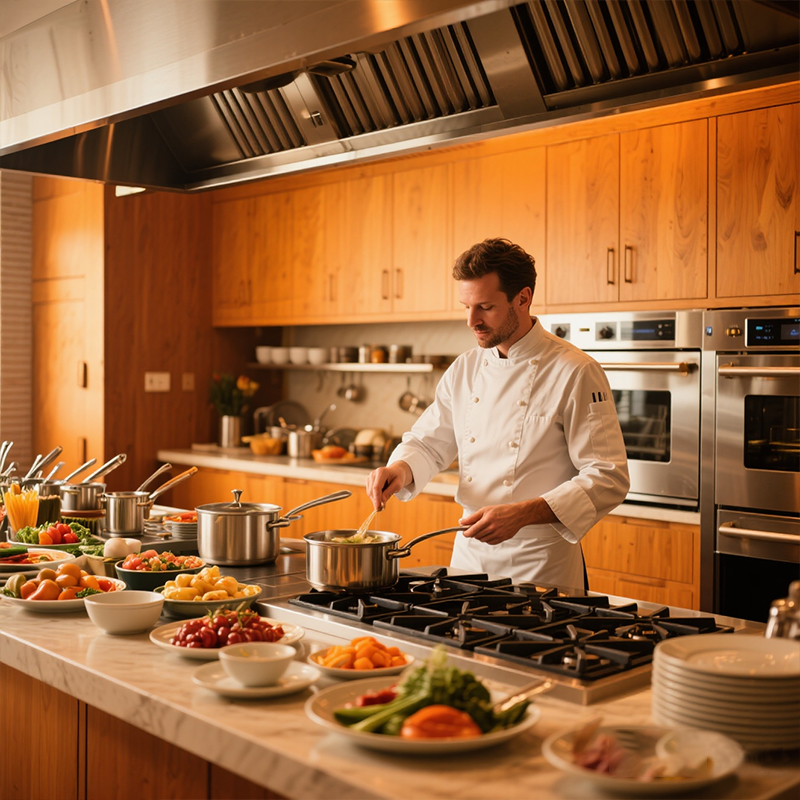 Commercial Kitchen Projects - Automatic Commercial Kitchen Equipment Gas Electric