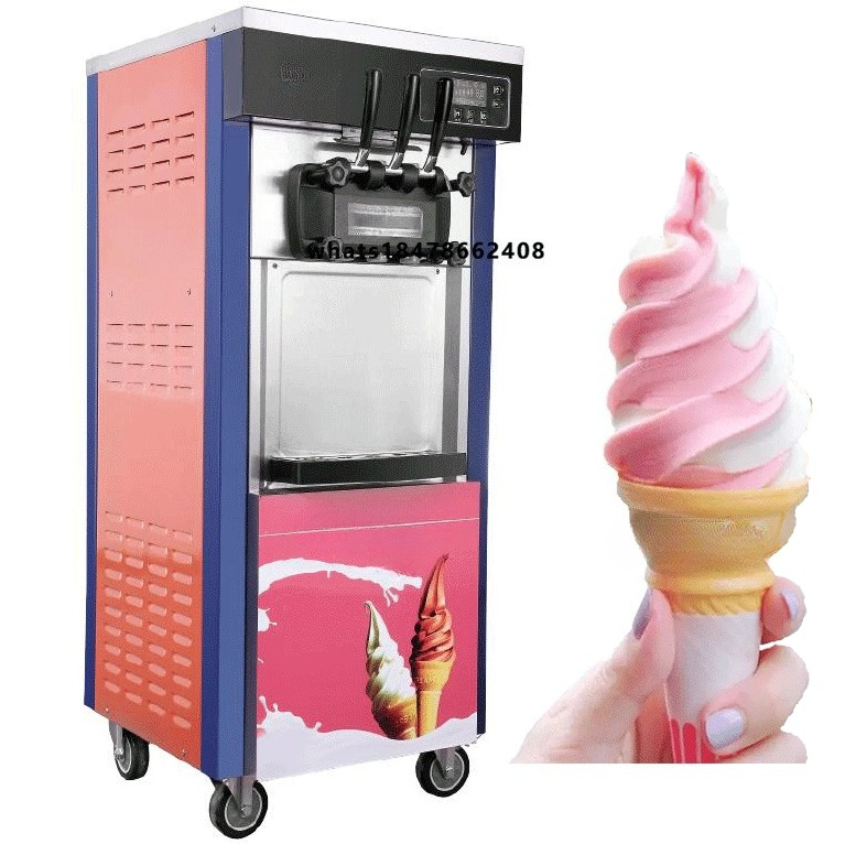 Soft Serve Ice Cream Machine - Fully Automatic 20~28L/h Soft Serve Ice