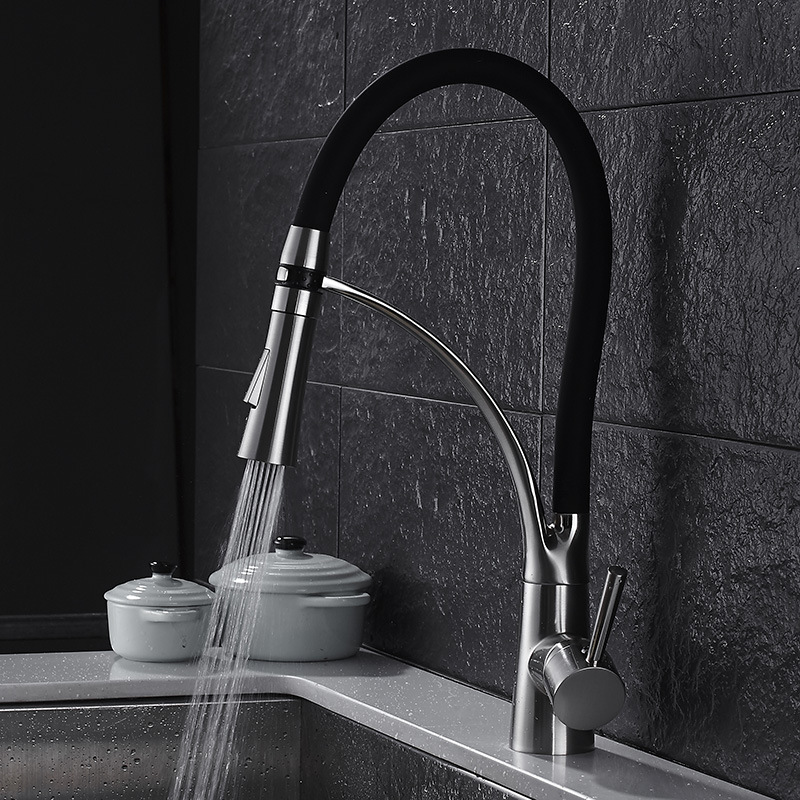 Pull Down Kitchen Faucet Solid - đánh giá và giá Commercial Kitchen Mixer Tap