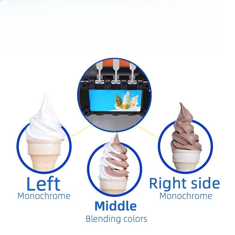 Fully Automatic 20~28L/h Soft  - đánh giá và giá Soft Serve Ice Cream Machine