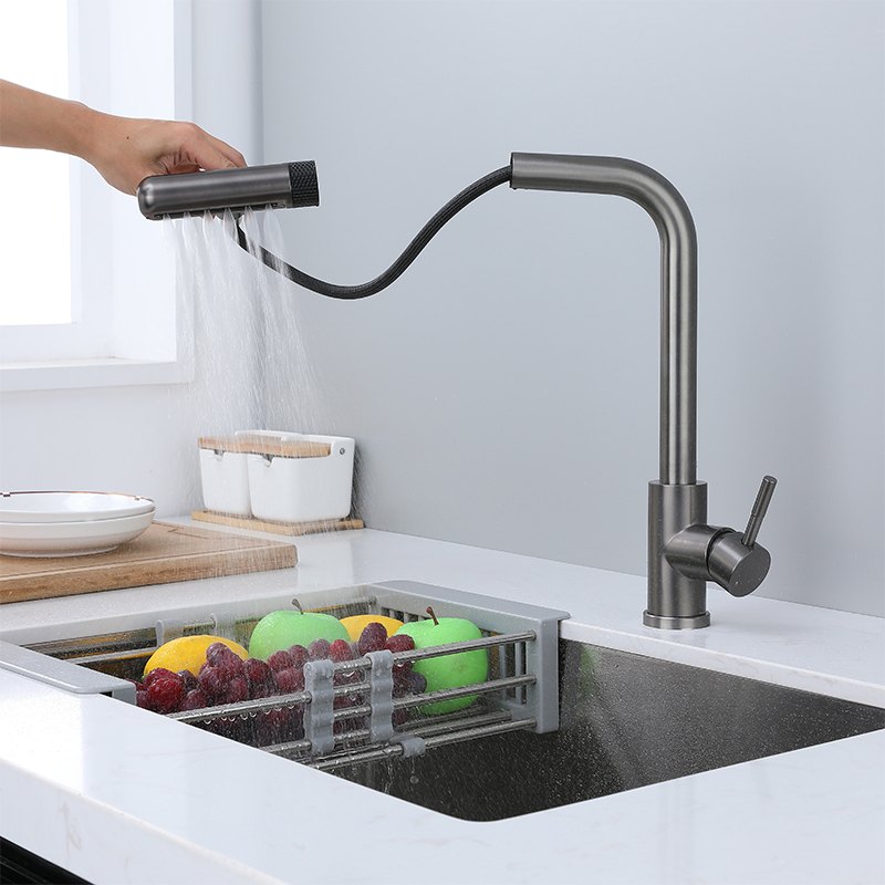 6 Mode Gray Kitchen Faucets Pu - đánh giá và giá Commercial Kitchen Mixer Tap