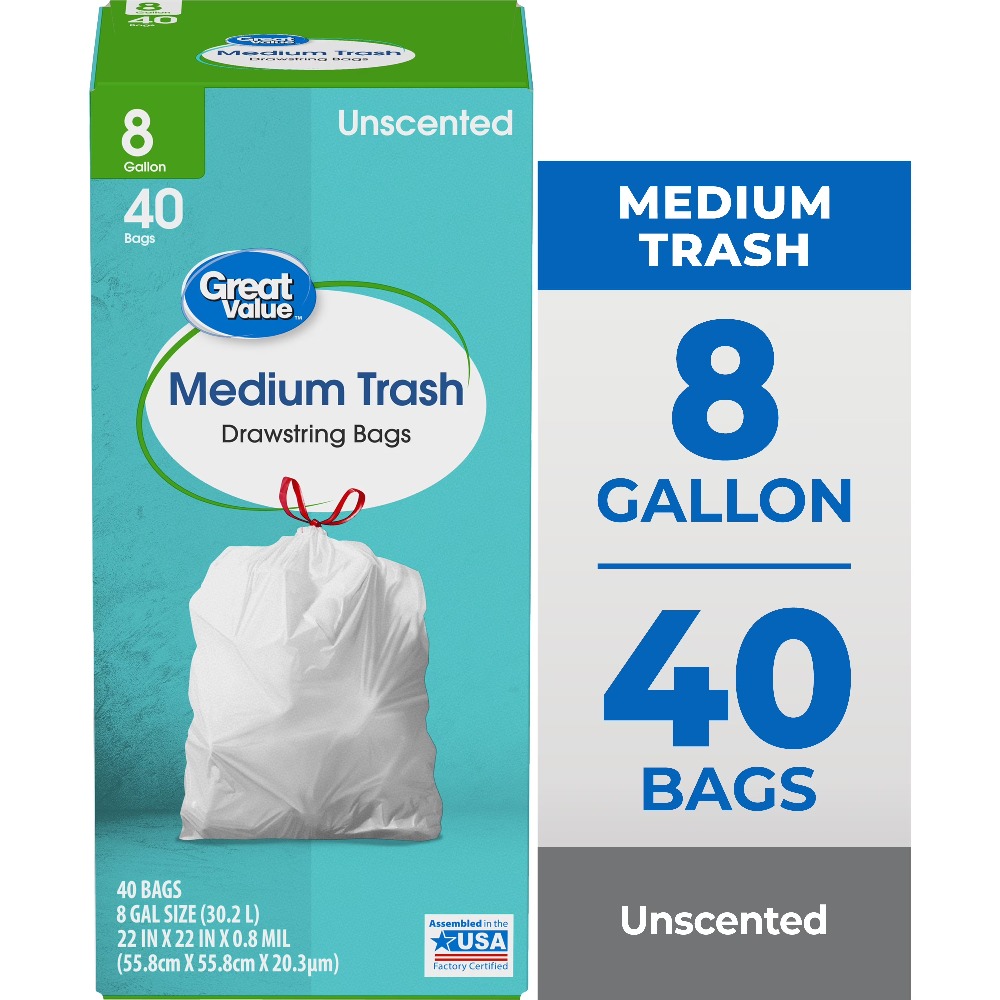 Drawstring Trash Bags 8 Gallon - đánh giá và giá Commercial Kitchen Garbage Disposal