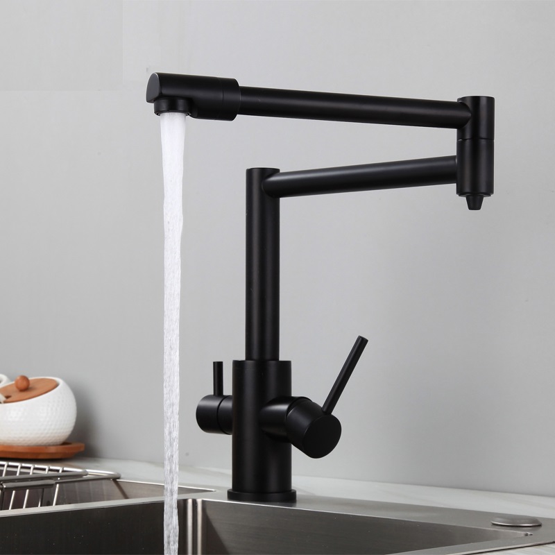 MTTUZK Black Brass Hot Cold Pu - đánh giá và giá Commercial Kitchen Mixer Tap
